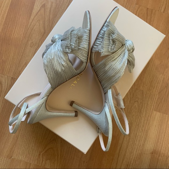 Loeffler Randall Zinnia Shimmer Pleated Bow Sandal - Picture 7 of 9